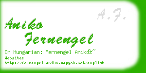 aniko fernengel business card